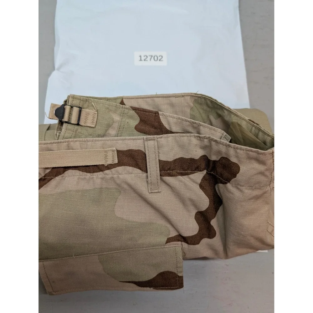 US Military Desert Camo Cargo Pants BDU Ripstop Size XL Long Adjustable Waist